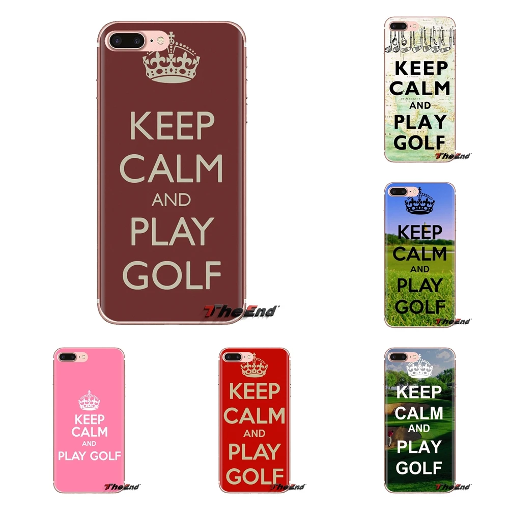 For Huawei Nova 2 3 2i 3i Y6 Y7 Y9 Prime Pro GR3 GR5 2017 2018 2019 Y5II Y6II Transparent TPU Housing Keep Calm And Play Golf UK |