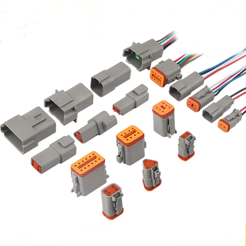 1set Connector DT04-2p / 3P / 4P / 6p / 8p waterproof connector dt06-2s / 3S / 4S / 6S / 12s