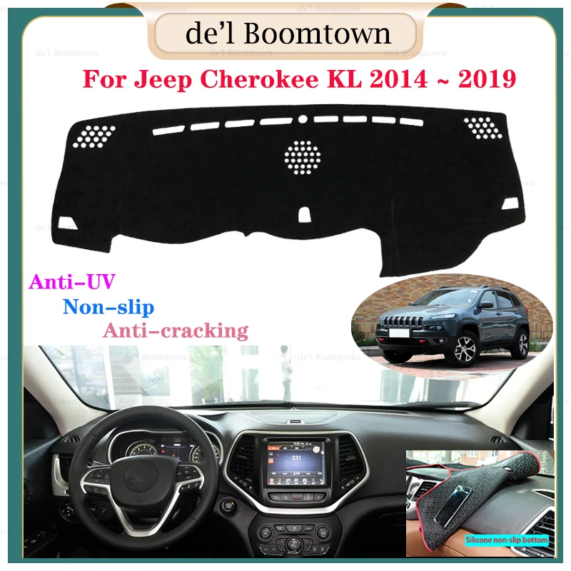 

Car Dashboard Cover Dash Mat Carpet Cushion Sun Shade Dash Board Pad For Jeep Cherokee KL 2014 2015 2016 2017 2018 2019