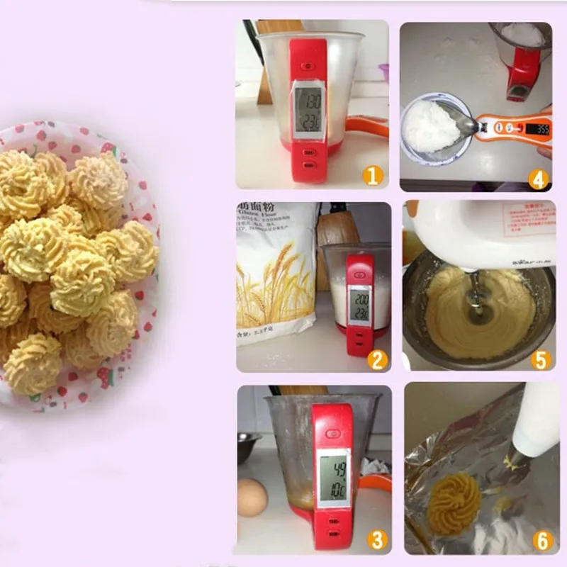 

1000g/1g Measuring Cup Kitchen Scales Digital Beaker Temperature Measurement Cups Electronic Tool for Kitchen Baking Tools