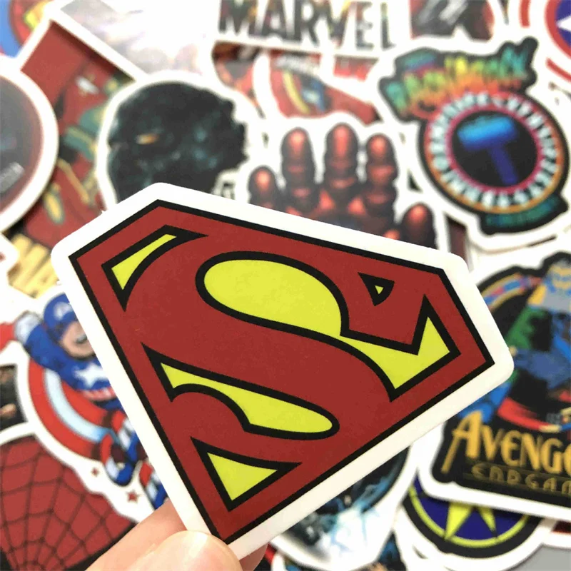 10/30/50Pcs/Set Disney Marvel The Avengers Sticker Man Skateboard Luggage Laptop Guitar phone Waterproof Stickers Kid Toy gift | Игрушки и