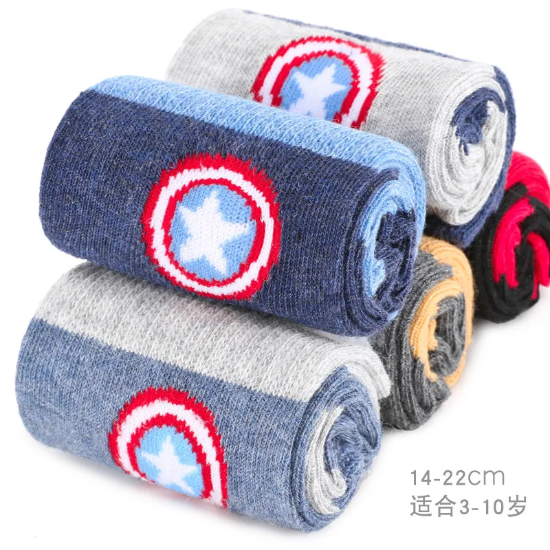 

Marvel Captain America Children's Socks Fall/Winter Cotton Socks Boys Baby Socks Kids Socks