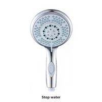 shower head high pressure 5 mode adjustable jetting shower head saving water 120mm head replaces faceplate handheld shower head