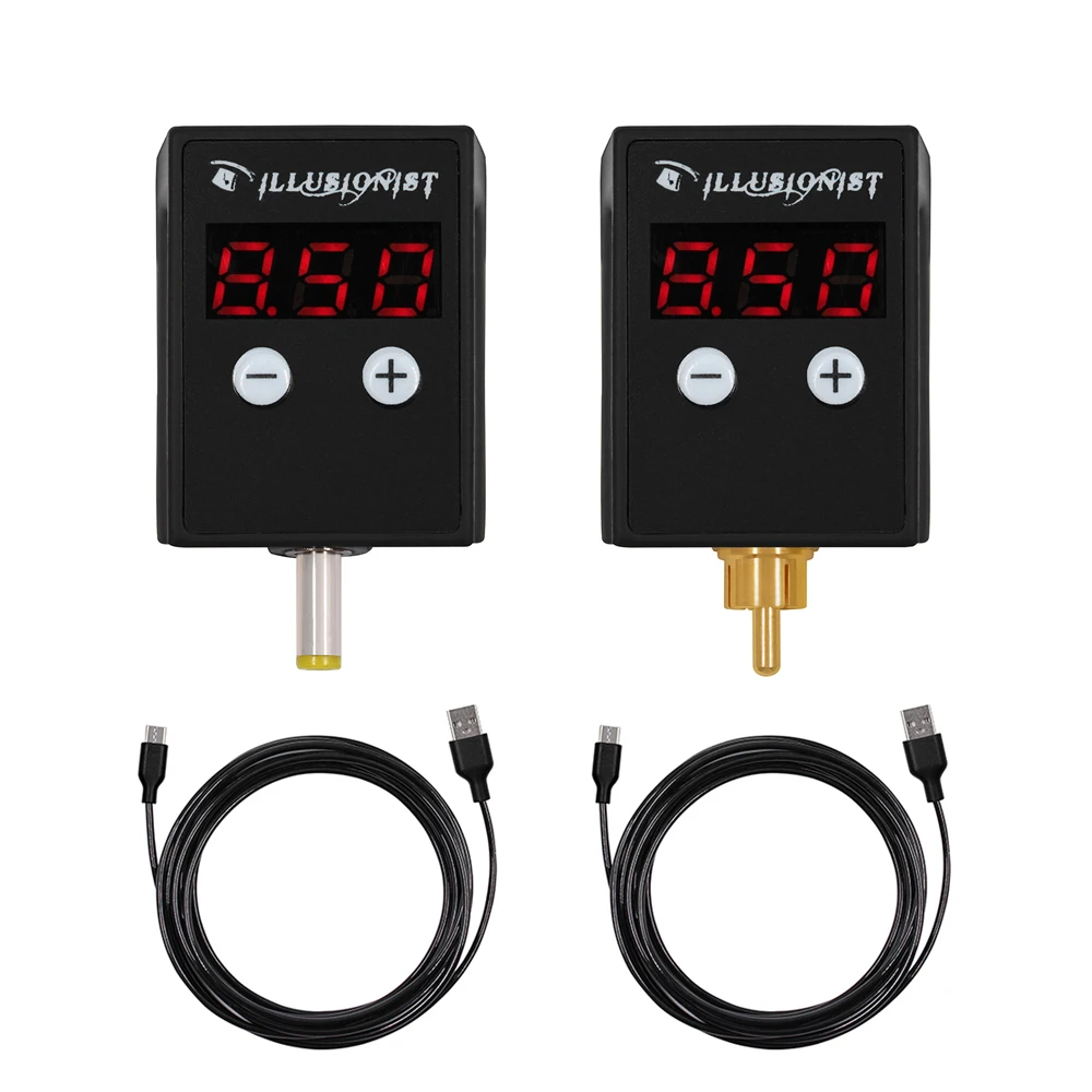 Новейший 2шт беспроводной источник питания мини татуировки RCA/DC разъем Поставщик