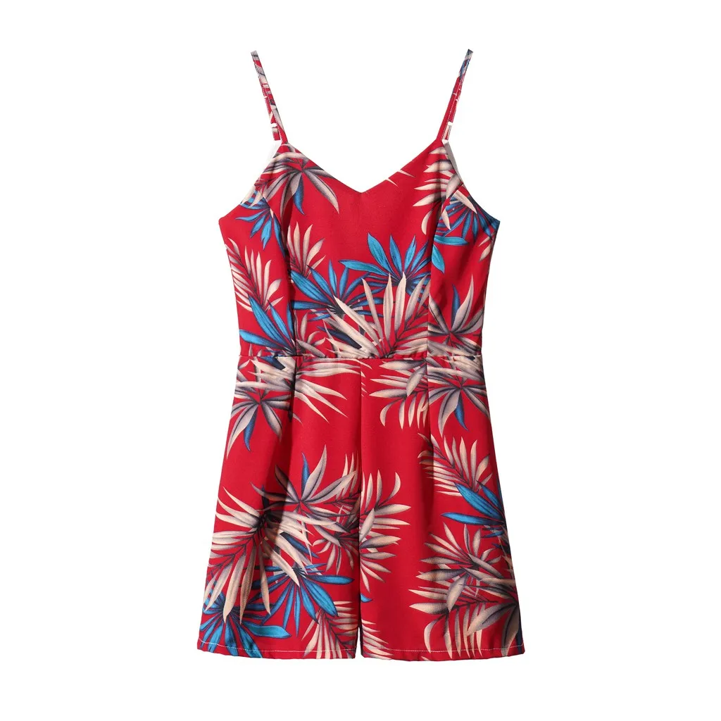 Женский модный сексуальный комбинезон с открытой спиной повседневный летний