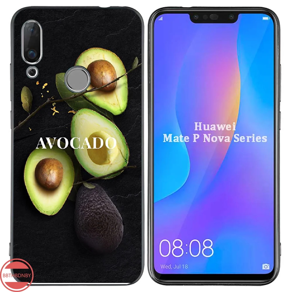 Чехол для телефона с изображением ананаса кактуса авокадо DIY Huawei NOVA 2 2i 2s 3i 4 4e 5 plus