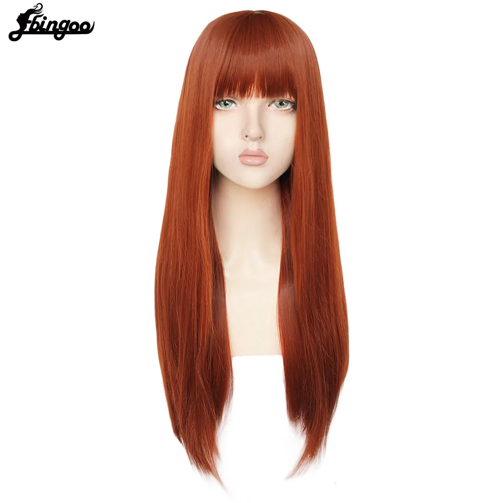 [Ebingoo】 шапочка для волос + белое высокотемпературное волокно натуральный прямой