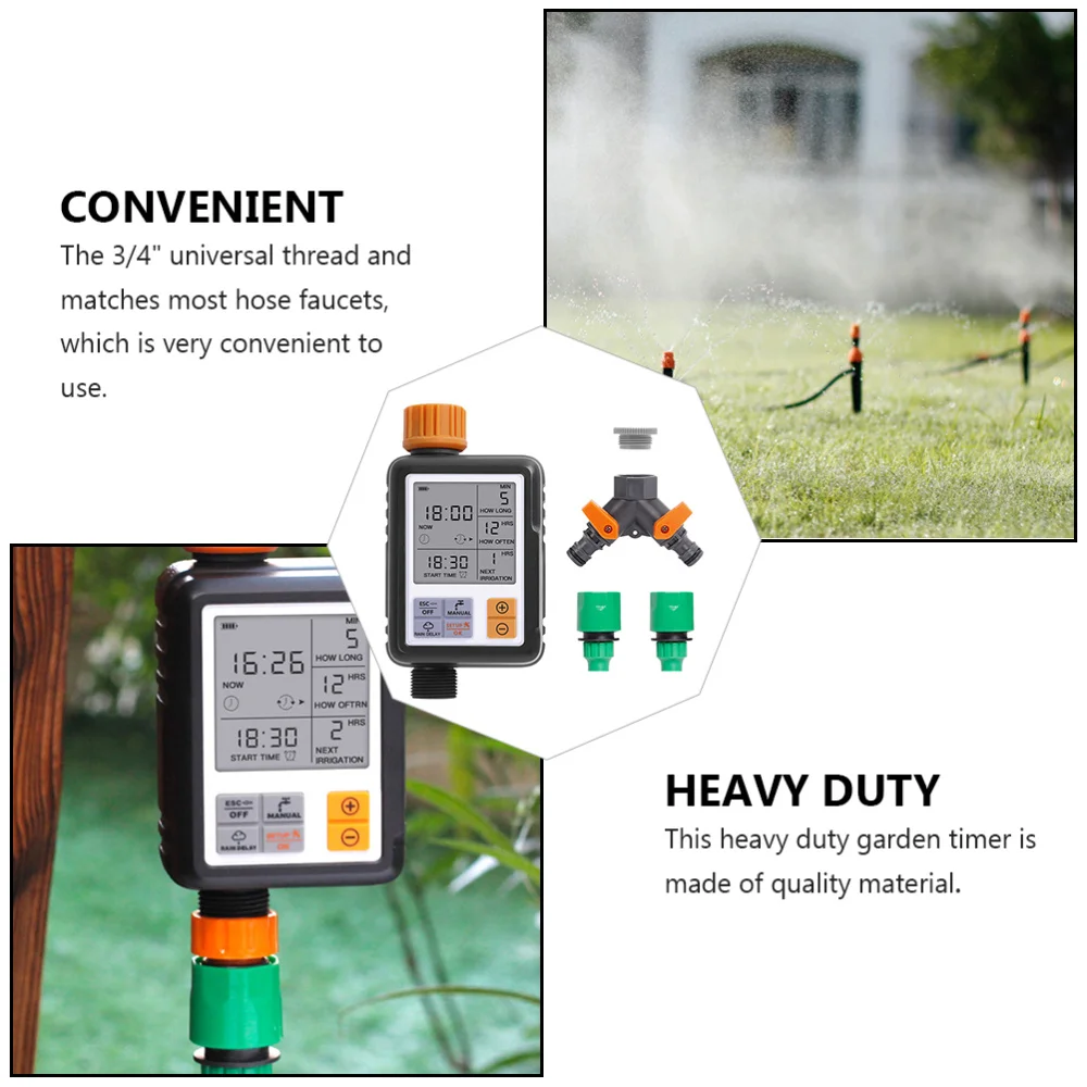 

1 Set Lawn Watering System Automatic Water Timer Irrigation Timer (Single Exit)