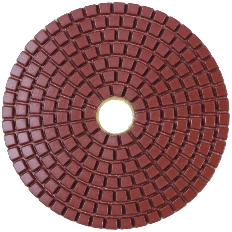 

3 Pieces 100Mm Diamond Flexible Wet & Dry Polishing Pads 3 Step Floor Polish For Stone Marble Tile