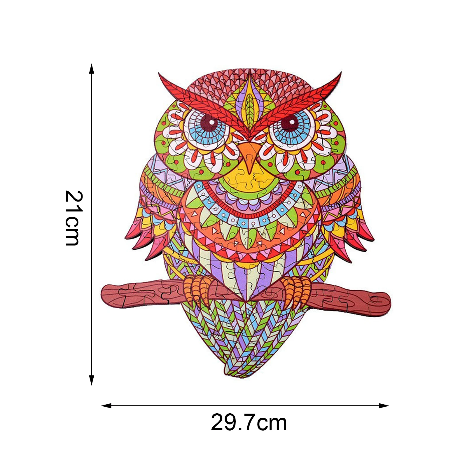 

Unique Shape Wooden Jigsaw Puzzle Mysterious Owl Shape Puzzle Toy For Kids Adults Animal Wooden Puzzle For New Year Gift