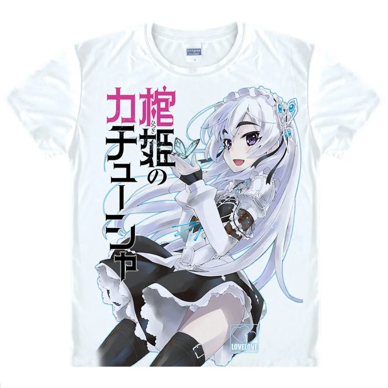 Футболка Hitsugi No Chaika с аниме принтом футболки Trabant для косплея топы Мужская