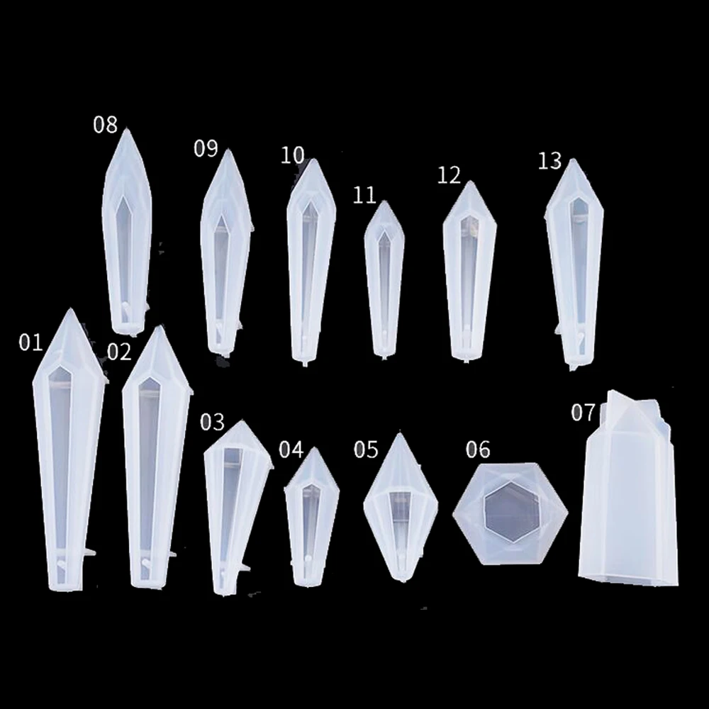 Кварцевые острые в виде геометрических фигур нерегулярные камень формочка для