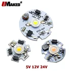 Светодиодная лампа с высокой мощностью, 135 Вт, DC3-5V-12V-24V из алюминиевого радиатор в виде пластины, светодиодная лампа теплого белого света с аккумулятором и солнечной батареей