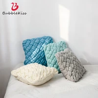 bubble kiss modern cushion sofa bedroom household decor pillows removable and washable comfortable solid color square cushions