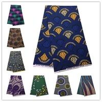 african ankara wax veritable wax beautiful ghana wax fabric ankara wax fabric polyester 6 yards for sewing clothes 2p210