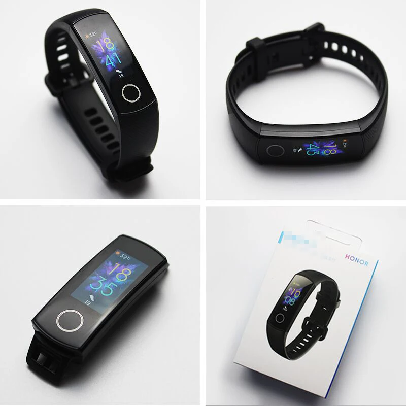 Фитнес браслет Huawei Honor Band 4 5 смарт часы пульсометр с сенсорным экраном Amoled 0