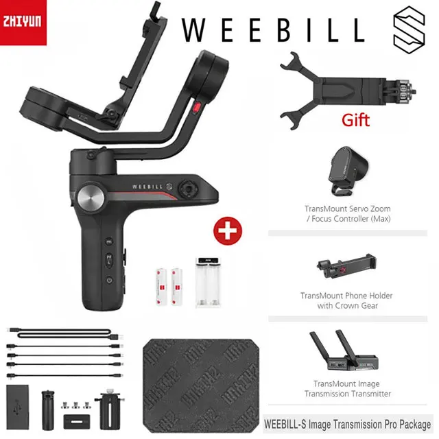 Weebill S Kit 2 Zhiyun Weebill S/лабораторный кран с 3-осевому гидростабилизатору Камера стабилизатор для sony A7M3 A6500 Panasonic GH4 GH5 беззеркальных цифровых зеркальных VS Ronin Sc кран 2 - Цвет: Weebill S Kit 2