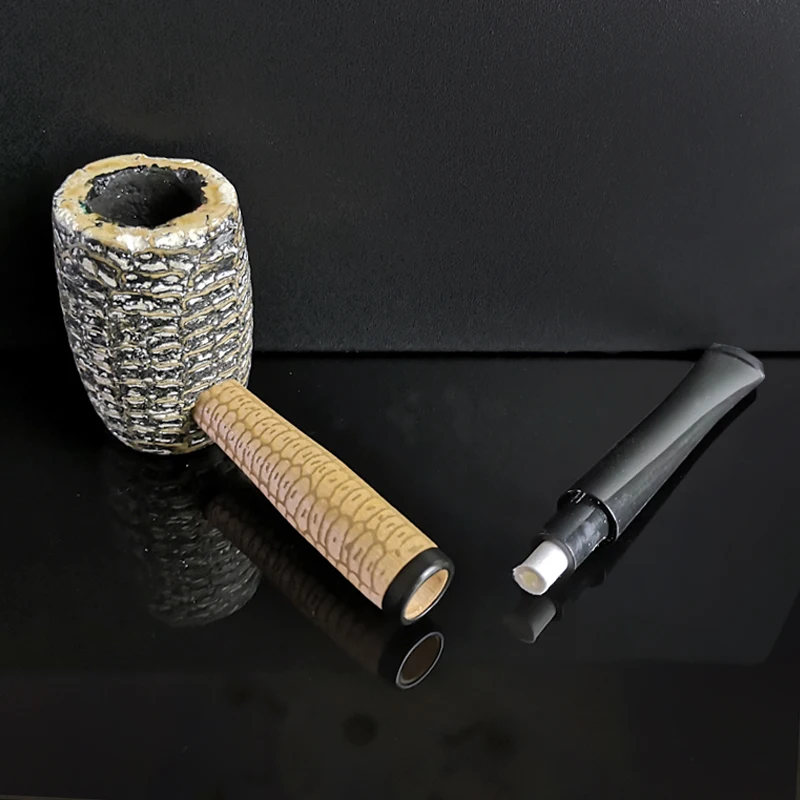 Макартур Стиль Средний размер Кукуруза Cob табак труба деревянный хвостовик