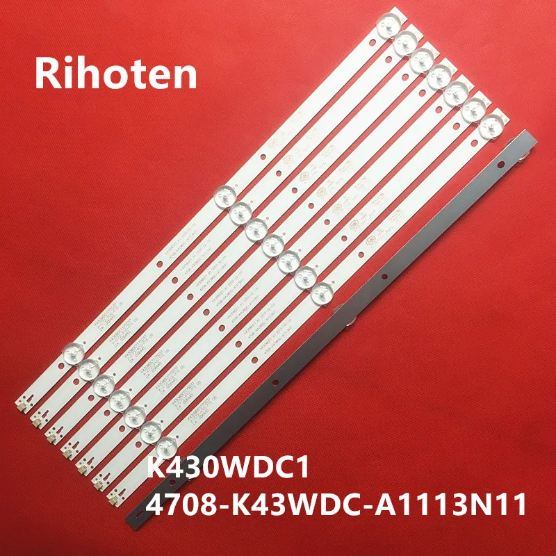 8 шт./лот для губ Phi 43PFF3012/T3 K430WDC1 A1 4708 K43WDC A1113N11 3LED 39 см 6 в 100% Новинка|Светодиодные