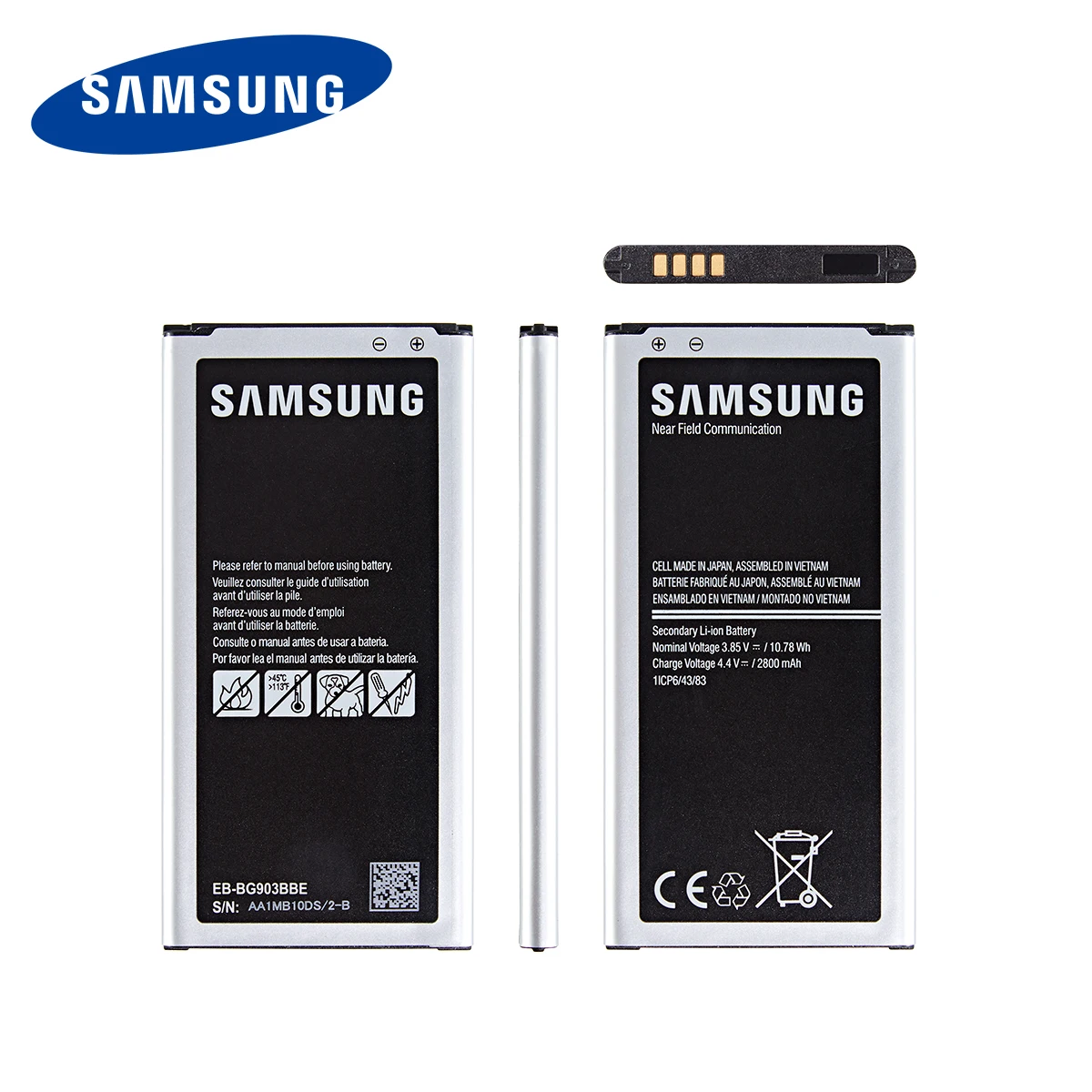 SAMSUNG Orginal EB-BG903BBE Battery 2800mAh For Samsung Galaxy S5 Neo G903F G903W G903M G903H Replacement Batteries with WO