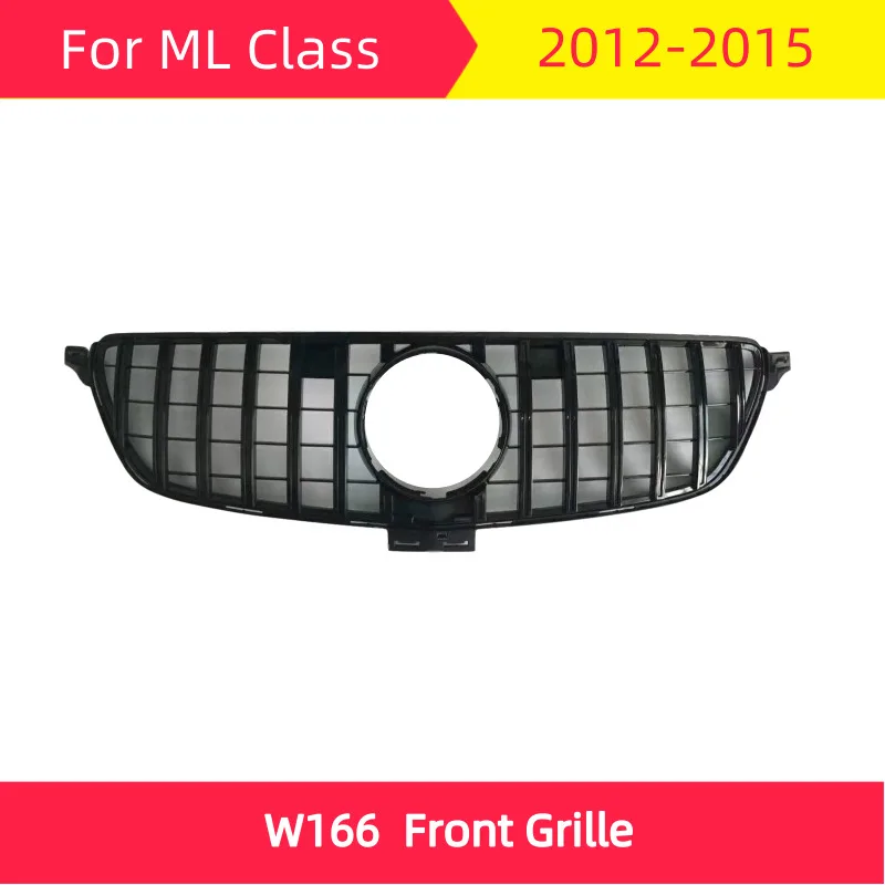 GT Передняя решетка для mercedes W166 2012-2015 мл класс ML300 ML320 ML350 ML400 ML450 ABS передняя