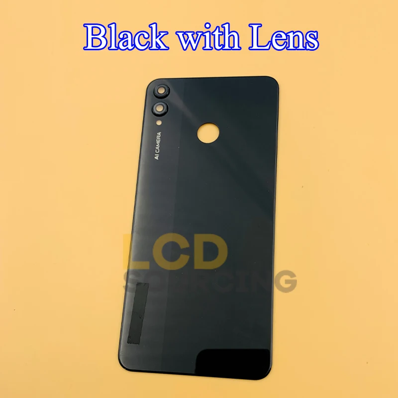 Battery Cover For Huawei Honor 8X Back Glass Battery Housing Cover Replace With Camera Lens For Honor 8x Back Cover Case