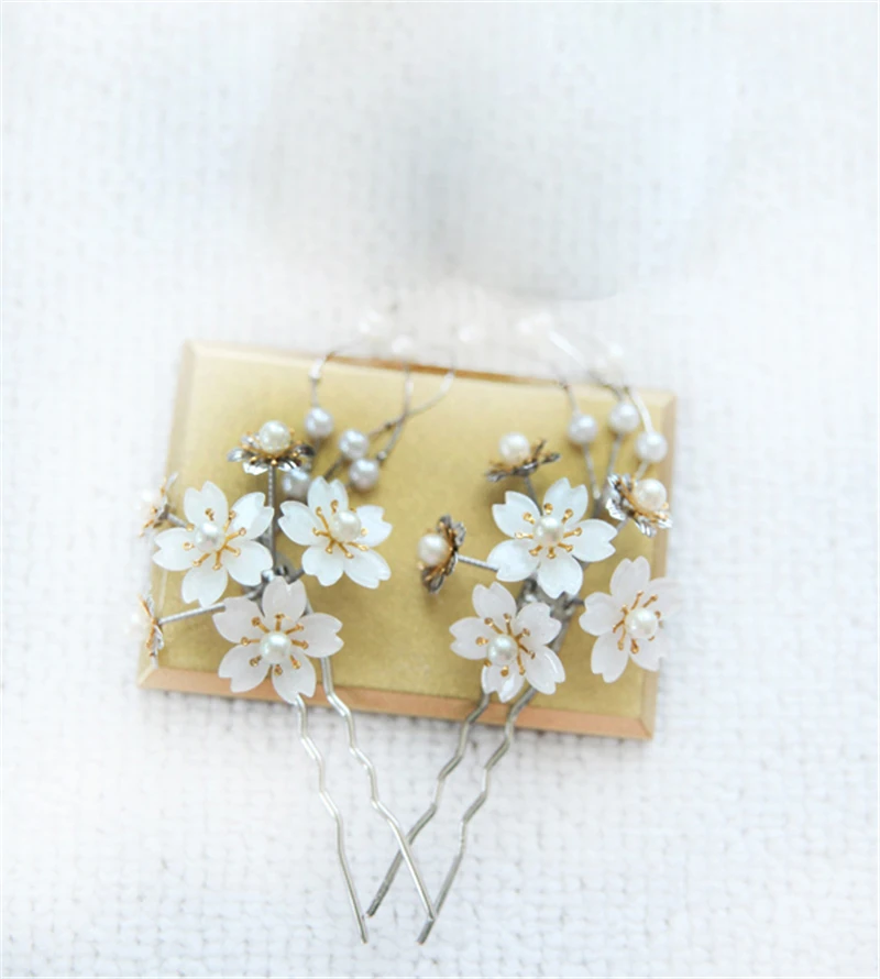 Стик для волос сакуры в японском стиле 1 пара Классическая вилка кимоно