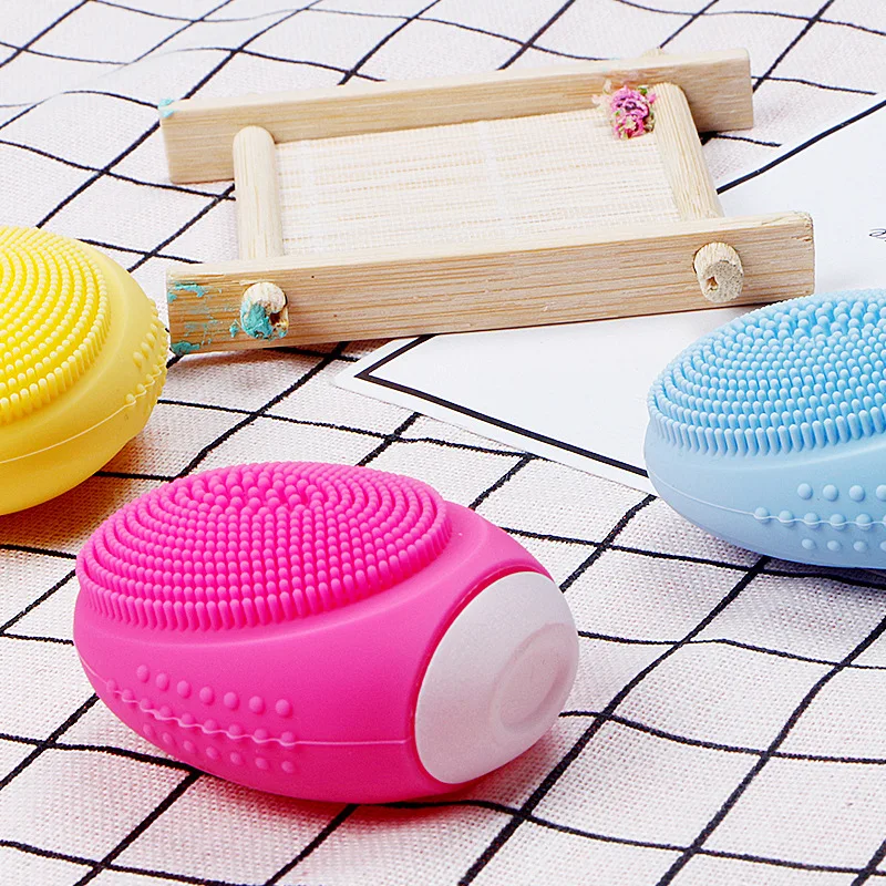 

Silicone face washer pore cleaning brush Mini sonic charging face washer Pore Cleaner