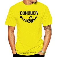 new 2021 summer high quality tee shirt arnold quote conquer pose gyms body building workout mens t shirt cool t shirt