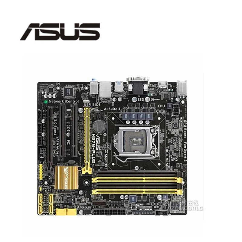 Для Asus H87M-PLUS настольная материнская плата H87 LGA 1150 для Core i7 i5 i3 DDR3 SATA3 USB3.0 HDMI Mini-ITX