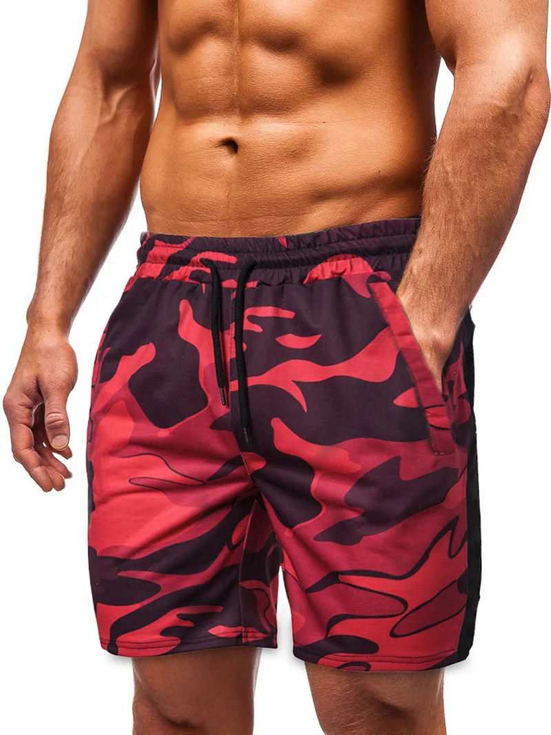 

Summer sports pants men's casual shorts camouflage printed sports five-point pants European and American fitness sportswear