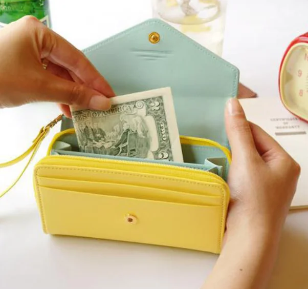 Nine color повседневные покупки из искусственной кожи мобильный кошелек сумочка