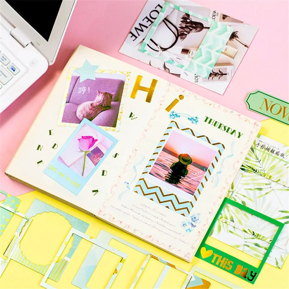 15 шт фоторамки наклейки милые канцелярские принадлежности DIY Скрапбукинг