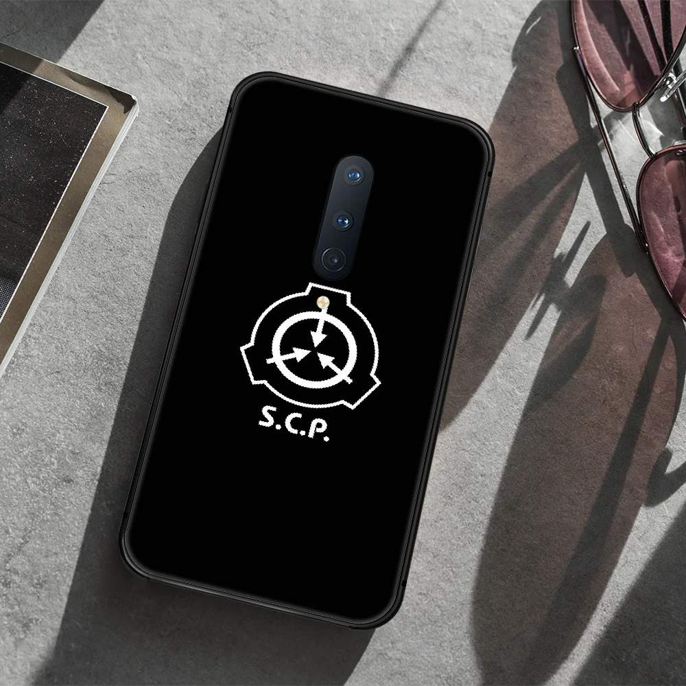 

scp Special Containment Phone Case Cover Hull For 1+ Oneplus 5T 6 6T 7 7T 8 8T Pro black Coque Soft Cover Painting Bumper Luxury
