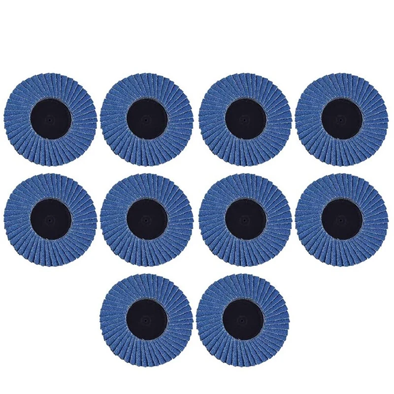 

10 шт. плоские откидные диски 120 Грит Быстросменные шлифовальные круги 2 дюйма для роторных инструментов шлифовальный станок сверло
