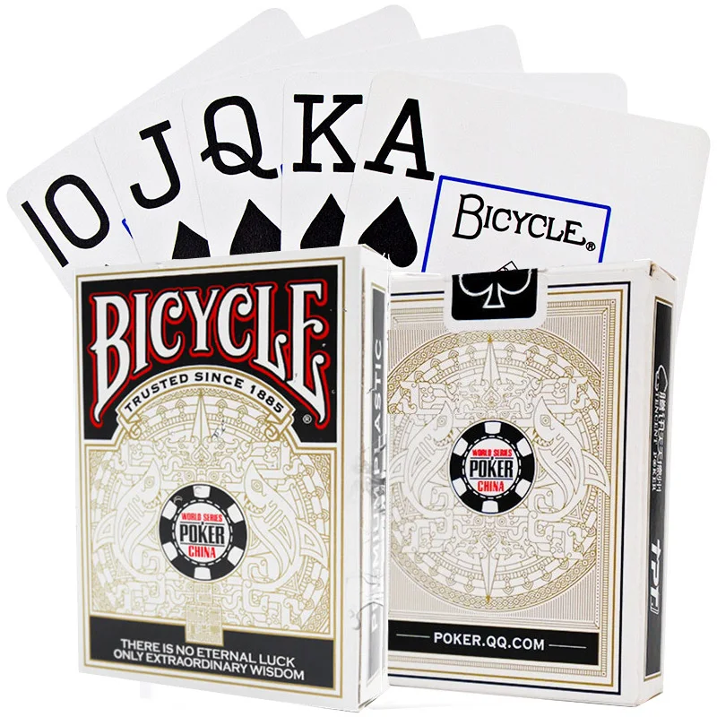 Китайские ПВХ игральные карты WSOP для велосипеда Премиум Пластиковая твердая