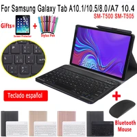 spanish keyboard case for samsung galaxy tab a7 a 8 8 0 2019 10 1 a6 2016 10 5 2018 t500 t505 t290 p205 t510 t590 t595 t580 t585