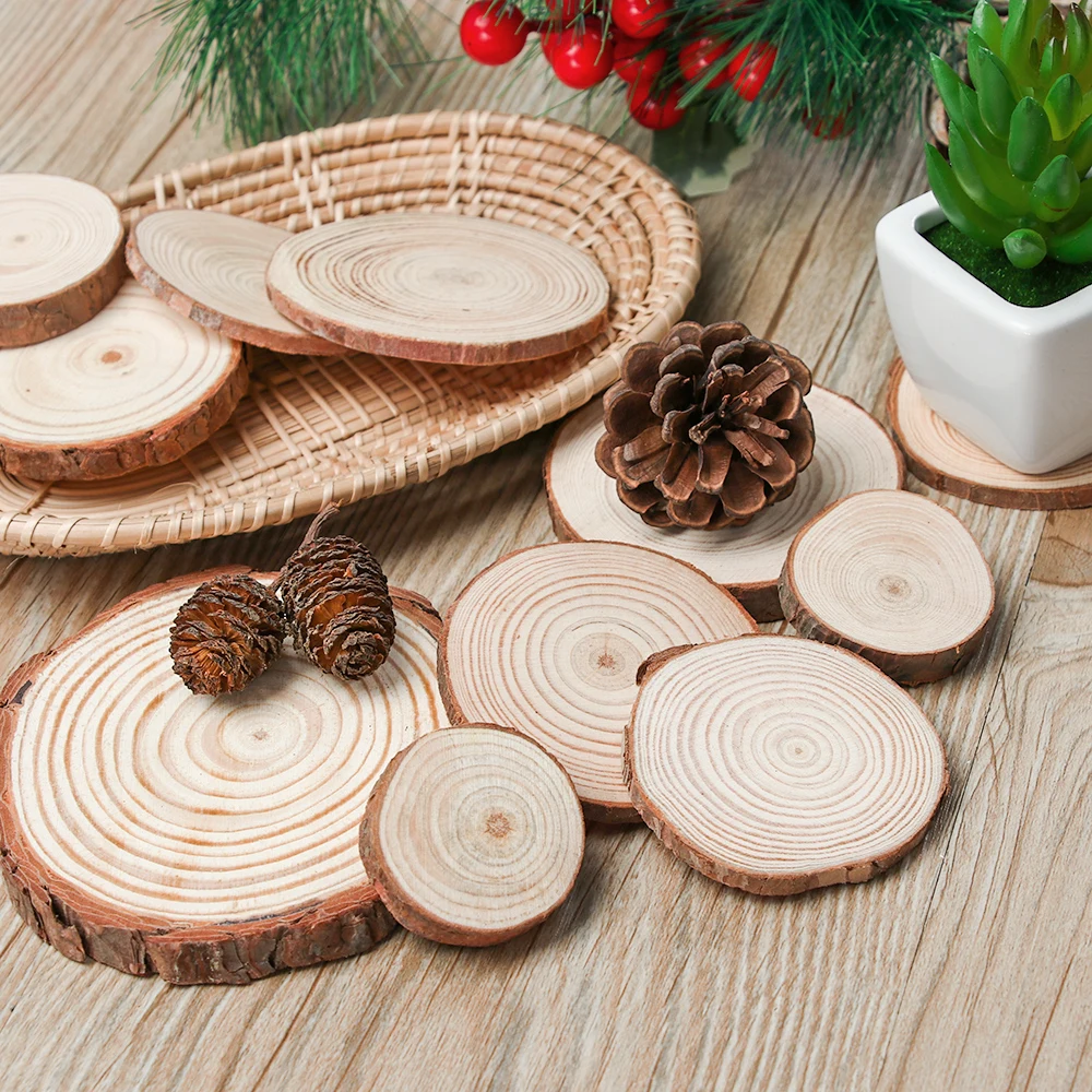 3 12 см толщиной 1 упаковка из натуральной сосны круглые необработанные деревянные