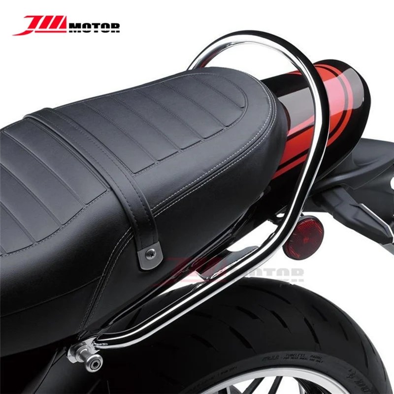 

Motorcycle Stainless Steel Rear Luggage Rack Support Bracket Passenger Handgrip Rail Bar For Kawasaki Z900RS Z900 RS 2017-2020