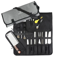 portable chef knife bag kitchen knife roll bag carry case kitchen cooking chef knife carrying storage pockets bag
