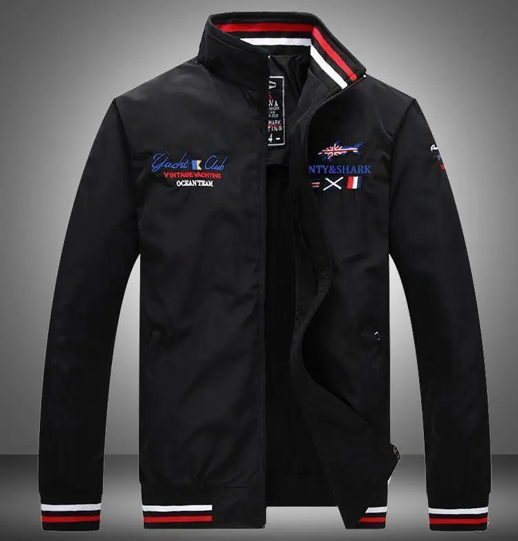 Акула для мужчин s куртки Eden Slim Fit Aeronautica наивысшего качества Повседневная брендовая одежда верхняя одежда Новейший парк весна осень Мужская куртка - Цвет: as picture