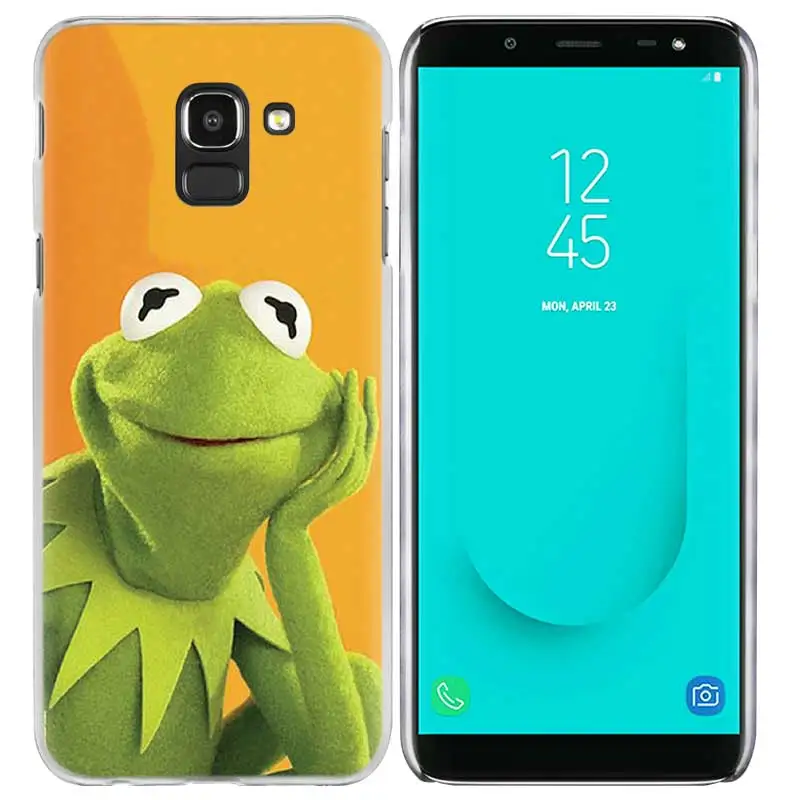 Лягушонок Кермит чехол для samsung Galaxy A50 A80 A70 A60 A40 A30 A20 A20e A10 A9 A7 A6 плюс Note 8 9 10 Pro
