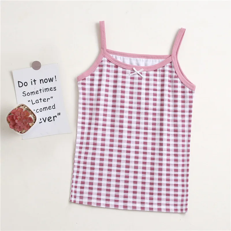 

2021 summer new girl's vest camisole for small and medium-sized children's cotton cute children's T-shirt TZ33