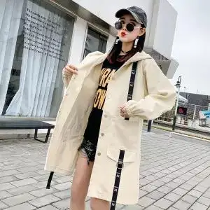 Уличная Harajuku Осенняя Свободная Женская ветровка большого размера куртка-бомбер корейский стиль BF пальто негабаритных основных пальто толстовки - Цвет: 2