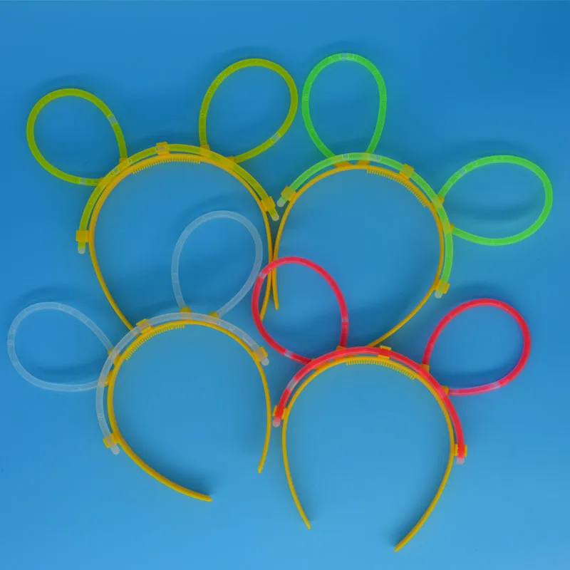 Сделай Сам блестящие светящиеся палочки повязка с кроликом флуоресцентный