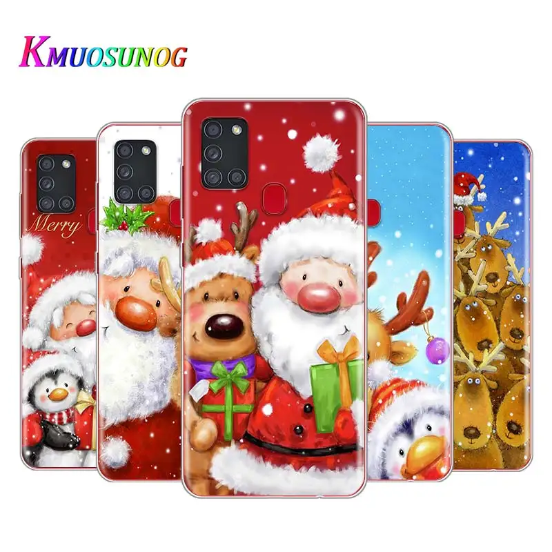 Чехол с надписью Merry Christmas Snow для Samsung Note 20 S20 FE Lite Ultra Plus A91 A71 A51 A41 A31 A21 A21S A11 A12 A42 A01 |