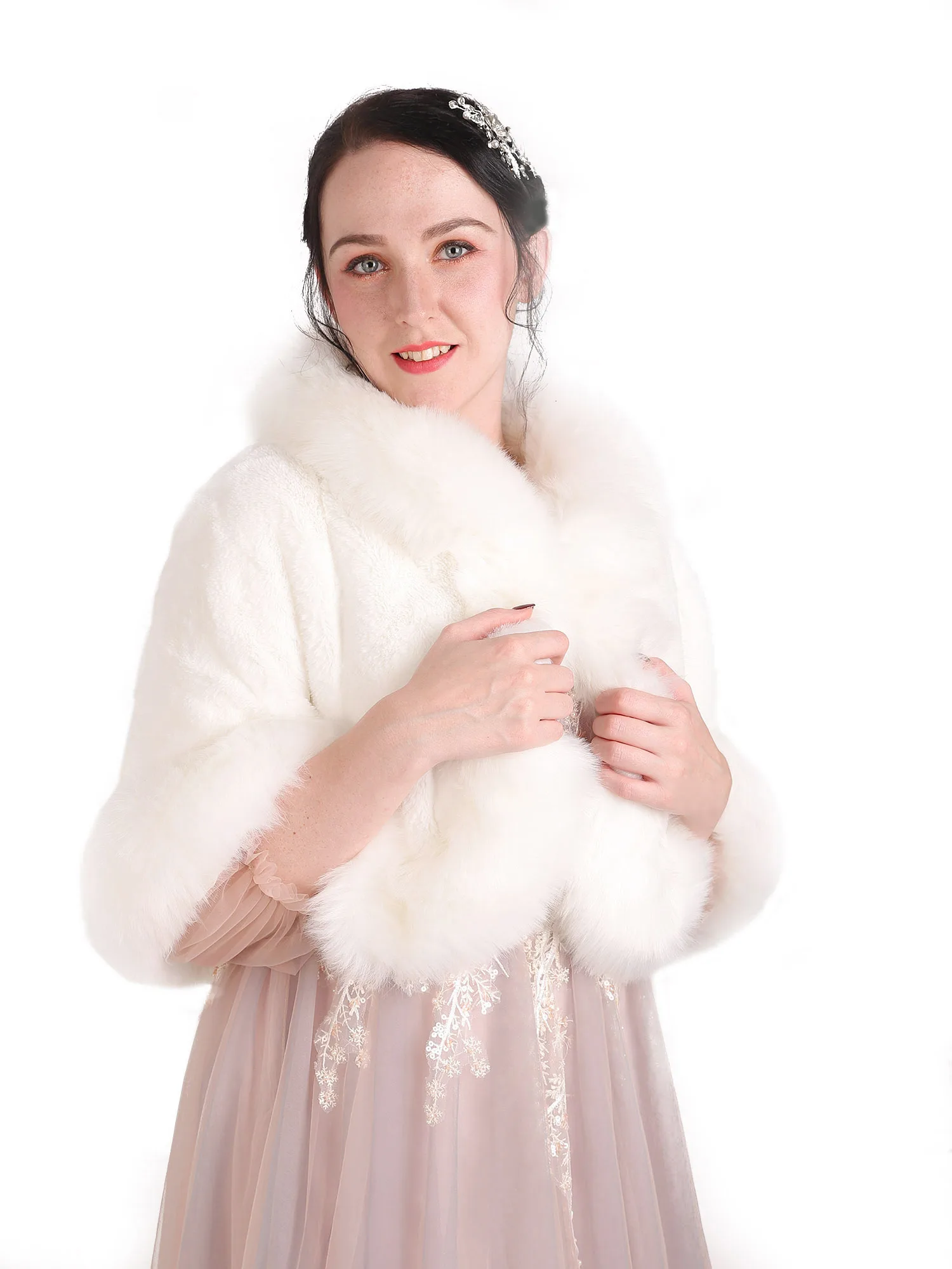 Аристократические зимние чистые элегантные плюшевые теплые удобные меховые