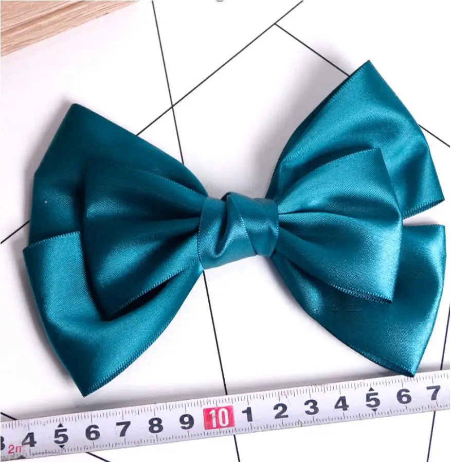 30Pcs/Lot,5.7" Large Satin hair Bows Headband,Baby Hair Clip,Girl Fabric Bow,Nylon DIY Hairband,Kids Children Hairtie Accessorie
