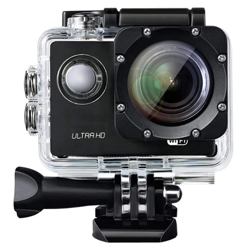 

Action Camera 1080P 12MP Ultra Full HD WiFi Sports Camera Waterproof Underwater 30M/98Ft Action Cam 140 degree