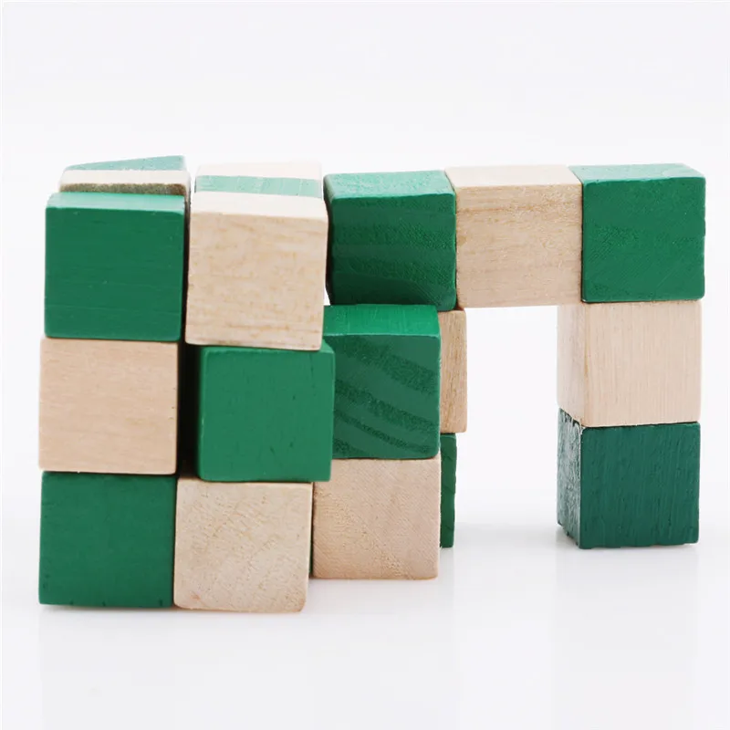 

Wooden Cube Toy Wooden Brain Teaser Cube 3D Traditional Chinese Interlocking Game Toy Educational Kong Ming Luban Lock Assembly